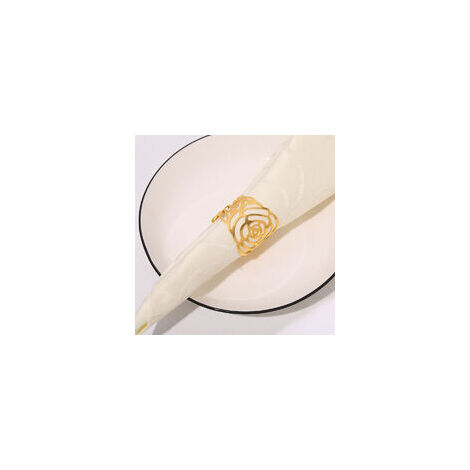 Ronds De Serviette Ruban Diamant - Lot De 50 Pièces Argenté - Avec Bande Adhésive, Réutilisable Pour Fêtes Et Mariages