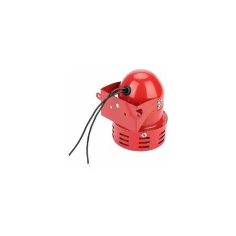 Sirène Alarme 220v Puissante Sirène Extérieure Alarme 120db Red Motor Wire  Sirne Metal Horn Industry Boat Alarm Ruikalucky
