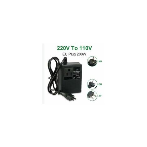 Transformateur de convertisseur de tension abaisseur 220v à 110v AC  Transformateur de tension de voyage abaisseur 