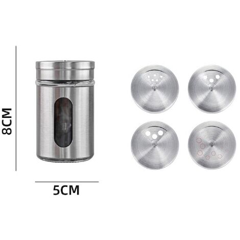 Bocal Sel épices En Bambou Avec Couvercle Magnétique - 3 Niveaux - Cuillère Incluse - Éco-friendly