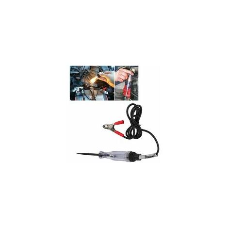 rouge-Stylo Testeur de Tension, Stylo de Test Électrique ​6V 24V Testeur de Circuit Stylo de Test Électrique Tension éLectrique Stylo Test ÉLectrique Automatique Courant Continu Tournevis Machines