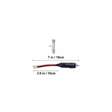 4.0M Rallonge Prise Allume-Cigare de Voiture étanche avec Fusible 15A,  12V/24V Adaptateur Allume