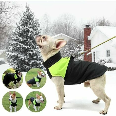 1pc Gilet imperméable en coton pour chien, gilet pour animal de compagnie, manteau pour chien automne et hiver, manteau pour chien automne et hiver petits et moyens chiens, manteau chaud pour chien (M
