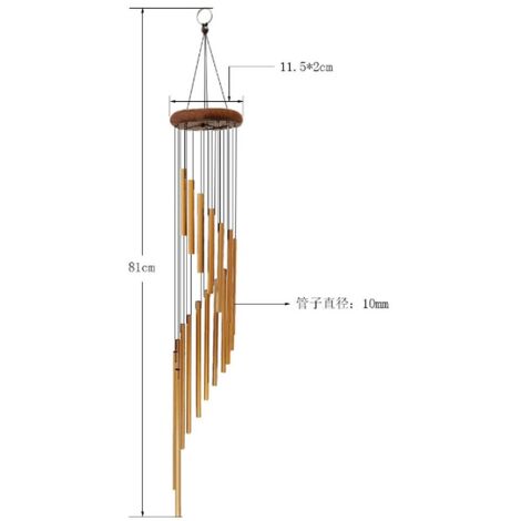 1PC or Carillon à Vent Extérieur,Carillon Éolien avec 18 Tube en Alliage D' aluminium,Carillon