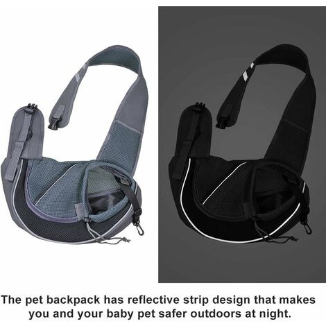 Porte-Chiot, Écharpe en Maille Respirante pour Chien, Sangle Réglable,  Porte-Chien Souple, Durable, Mains Libres, Porte-Voyage, Étanche, pour  Chiens