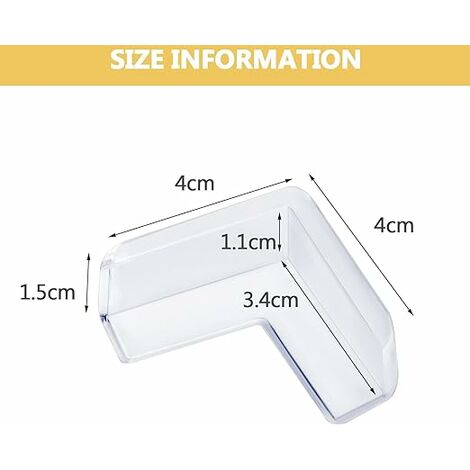 12 Pièces Protecteurs d'angle Transparents, Kit de Sécurité pour Enfants  Coins, Bords et Coins de Tables, Chaises, Armoires, Adaptés à la Protection  Contre Les Chocs des Bébés Enfants : : Bébé et