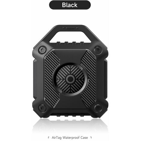 1PC noir Coque Compatible avec Apple AirTags - Porte-clés Air Tag - Coque  de Protection Airtag - Porte