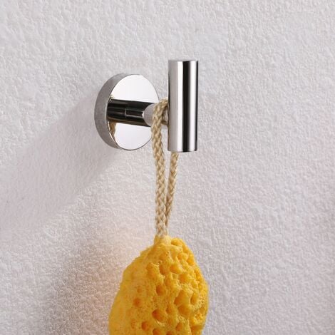 Crochets à serviette ， Crochet de salle de bain SUS 304 Crochets muraux  robustes en acier inoxydable
