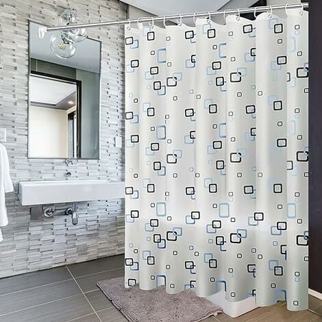 1pc Rideau de douche, doublure de rideau de salle de bain 200x200 cm avec  crochet et