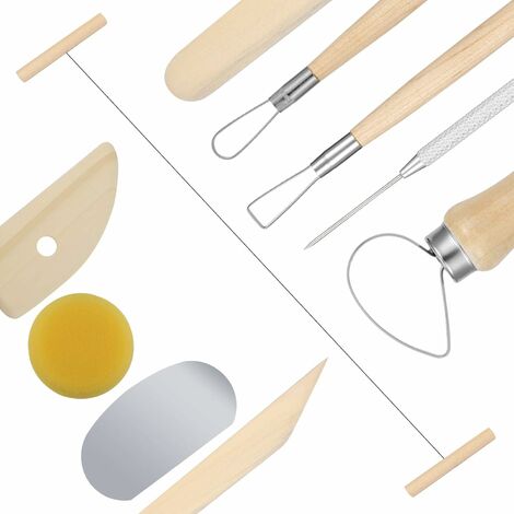 22pcs Kit d'outils de sculpture d'argile Outils de modélisation d