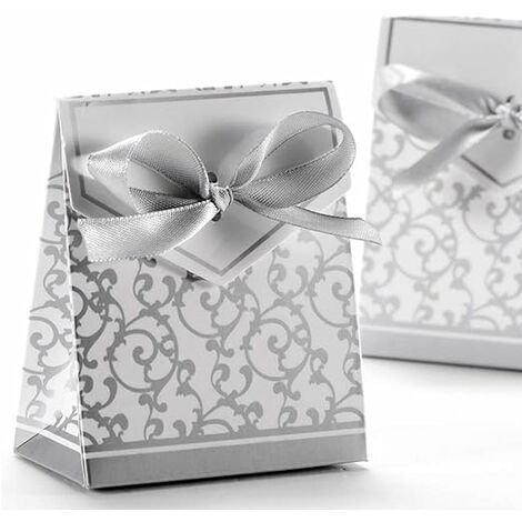 30 Pièces Boîte De Bonbons De Mariage, Boîtes à Bonbons En Papier, Boîtes à  Friandises En Papier Créatif, Petite Boîte Cadeau De Bonbons Avec Ruban  Pour Mariage, Anniversaire, Anniversaire : : Cuisine