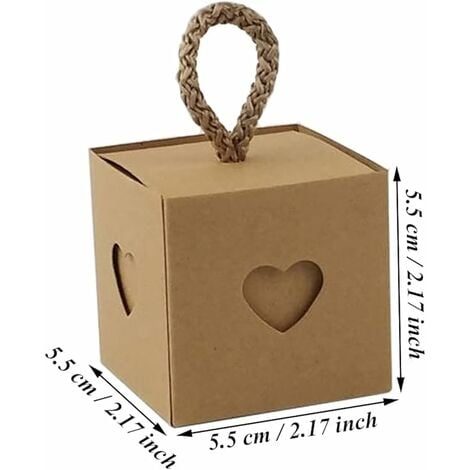 Boîte cadeau cœur - Papier Bonbon