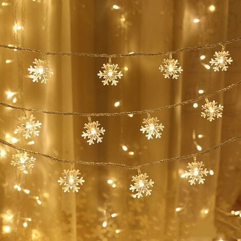 Guirlande lumineuse d'extérieur, Guirlande lumineuse 80 étoiles, 144 LED, 2  m x 1,5 m, rideau