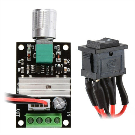 1203BB 6V 12V 24V 3A 80W contrôleur de vitesse de moteur à courant continu PWM commutateur de pilote de moteur réversible réglable