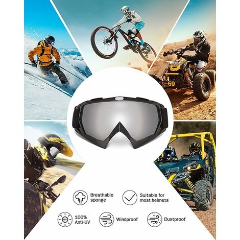 Protège-mains de Moto, Protecteur Universel de Poignée de Moto Résistant  aux Chocs 2pcs pour Vélo de Sport ATV Noir 