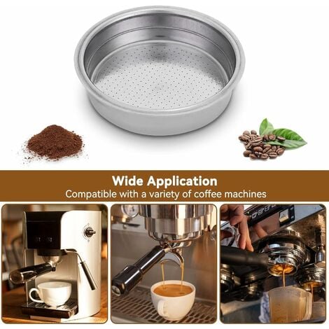 Filtre en acier inoxydable café réutilisable 2Pcs Café Capsule