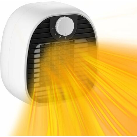 ZEEFO Mini radiateur soufflant en céramique Blanc, radiateur électrique  avec modes de chauffage 900W/600W, économie d'énergie avec protection  contre la surchauffe et le basculement pour la maison/le bureau - Algerie  Store