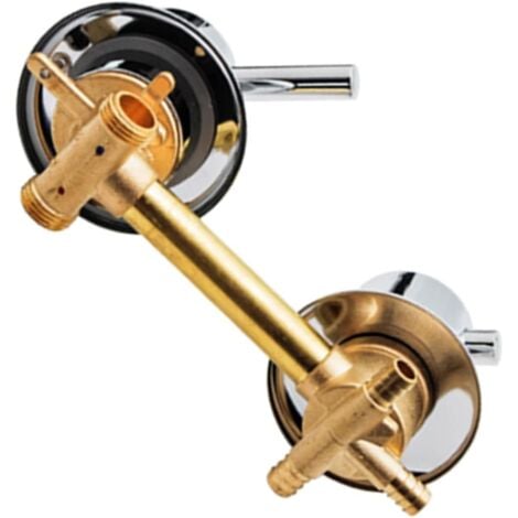 1pc 3 Voies Sortie Cabine De Douche, Mitigeur Cabine De Douche, Mitigeur Douche d'eau Filetage/Intubation, pour Cabine Ou Hammam Intubation 12-12.5cm