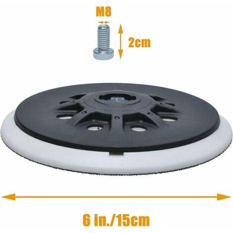 Plateau Ponceuse 150mm - Compatible Mirka CEROS/DEROS - 52 Trous - Filetage 5/16"