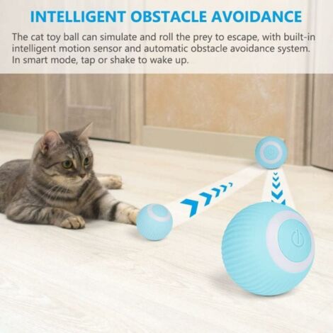 Balle interactive pour chat, jouets pour chat d'intérieur, rechargeable, jouets interactifs électriques balle de jouet pour chat, adaptée au jeu de chat chiot chaton