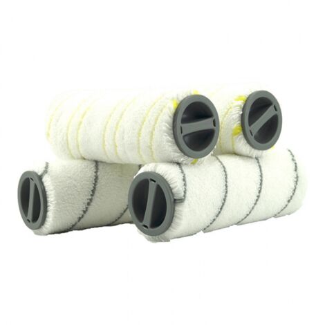 Rouleaux De Rechange Pour Kärcher FC7 FC5 FC3 - 4 Pièces Microfibre - Vert Et Bleu - Nettoyage Optimal