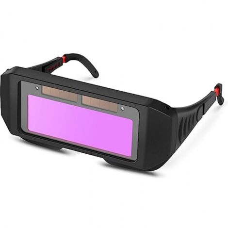 Lunettes de soudage, masque de soudage automatique, lunettes de soudeur à lentilles TIG MIG à obscurcissement automatique solaire pour la protection des yeux