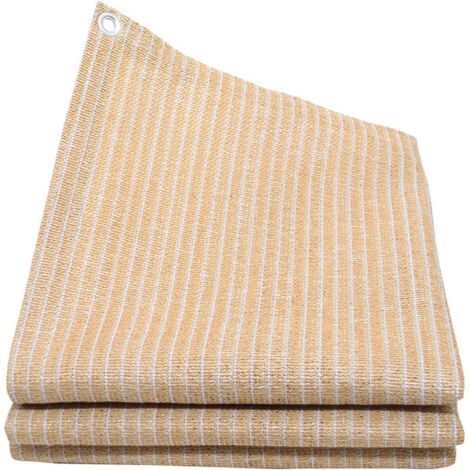 Voile D'ombrage Rectangle Pare-soleil Imperméable 95% Bloc UV Protection Solaire Auvent Jardin Plage Patio Auvent Gris 3x3m 70830920