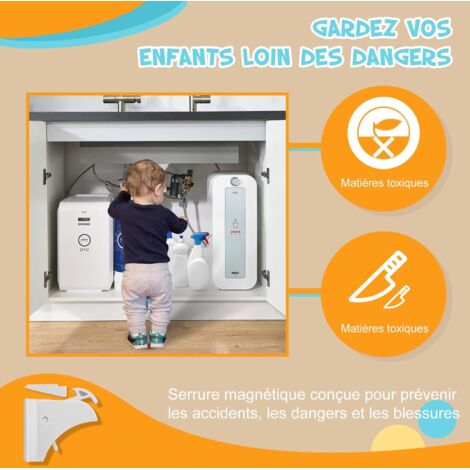 Verrou De Sécurité Pour Bébé - ANIYOO - Bloque Porte Bébé Verrouillage