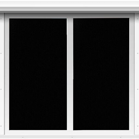 Film Occultant Fenêtre Noir, Film Fenetre Opaque pour Bureau Maison Salle  de Bain Chambre Cuisine, 46X100CM 