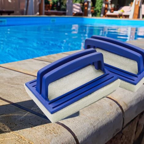 Pack nettoyage MAREVA pour ligne d'eau de piscine - Brosse éponge