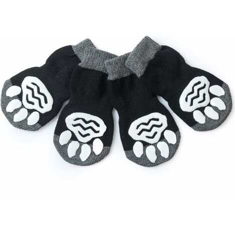 M-2 paires Pet Heroic Chaussettes Antidérapantes pour Chien et Chat -  Protège les pattes de l'animal et les sols intérieurs, avec patins en  caoutchouc, convient pour les petits ou gros chiens et