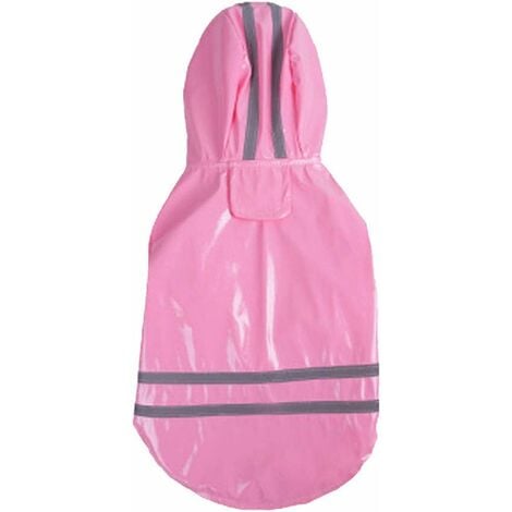 Manteau de pluie pour chiot en plein air avec capuche vestes imperméables PU imperméable réfléchissant pour chiens chats vêtements vêtements