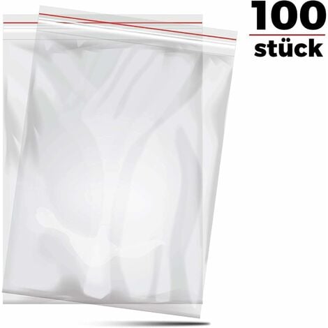 Lot De 100 Sacs Ziplock En Plastique Transparent Petits Sacs