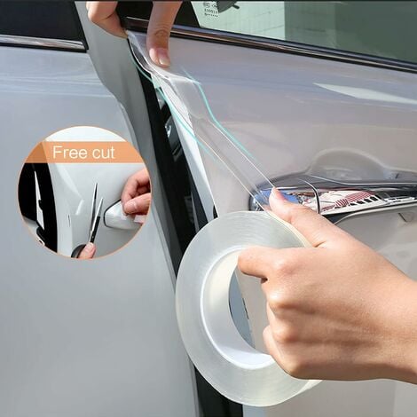 Film de protection de voiture transparent, film protecteur de seuil de  porte universel de 5cm10m, film de voiture auto-adhésif