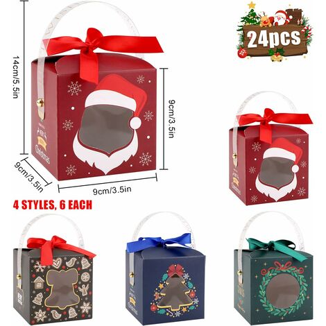 Petite Boîte En Carton Pour Bonbons Coffret Cadeau De Noël De 24