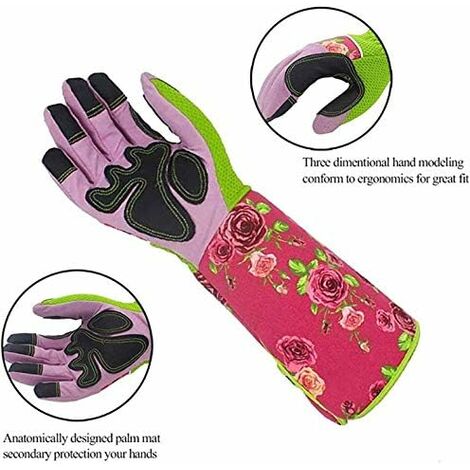 Gants de jardinage rose de longueur de coude, gants de jardin de dames de  modèle de gant, cadeaux de fête des mères, cadeaux pour des femmes, cadeau  unique de jardinage 
