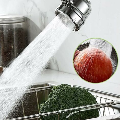 Acheter Tête de pulvérisation de robinet rotative à 1080 °, adaptateur d' extension de robinet de cuisine, buse de filtre anti-éclaboussures  universelle, robinets flexibles pulvérisateur