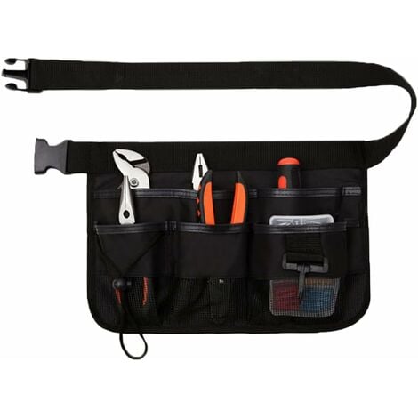 Petite pochette à outils taille ceinture outil pochette de rangement  organisateur étanche pour charpentiers léger charpentier ceinture à outils  bord vert