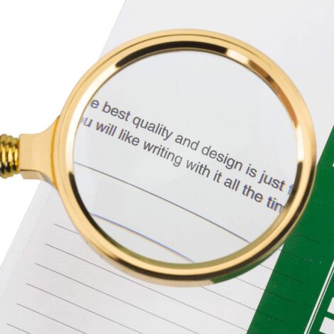 Loupe De Lecture 10X Avec Lentille En Verre 80mm - Lot De 2 (verte Et Orange) - Poignée Antidérapante - Pour Seniors, Bricolage, Lecture - 10
