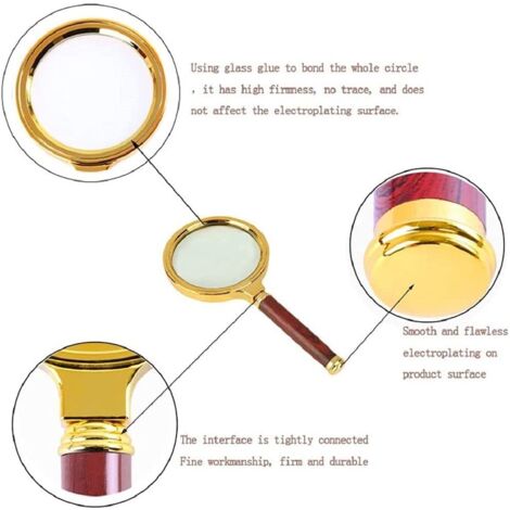 Loupe De Lecture 10x Nature Hobby - 100 Mm, Verre Anti-rayures - Idéale Seniors Et Enfants Pour Livres Et Exploration