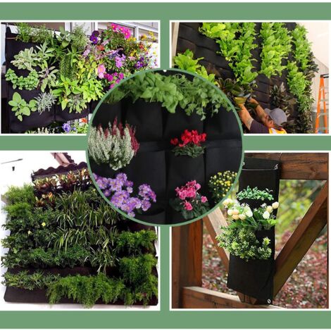 Sac à plantes - Jardin vertical - Jardinage vertical - Jardins