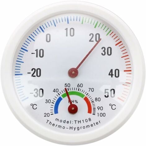 Nouveau thermomètre hygromètre intérieur extérieur de 10 cm - Temu