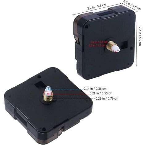 Quartz bricolage horloge murale mécanisme de mouvement alimenté par batterie silencieux mouvement de balayage moteur pointeur horloge réparation pièces de rechange accessoires ménagers