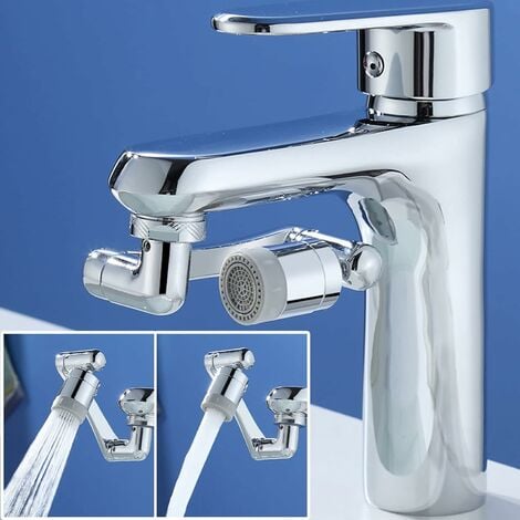 Rallonge de robinet, aérateur de robinet amélioré à 1440 °, filtre  anti-éclaboussures universel 2 modes