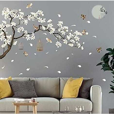 Stickers muraux muraux de Bloem de fleur de cerisier, Fleurs