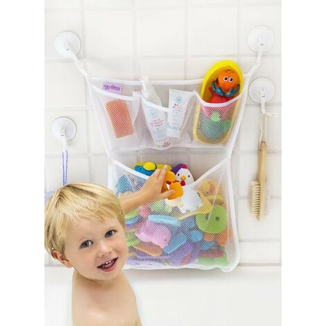 Sac de rangement de jouets de bain pour bébé, sac en filet de salle de bain