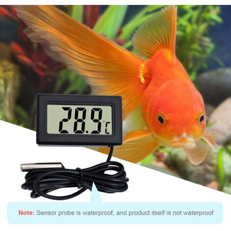 Thermomètre Électronique Voiture Avec Sonde – Mesure -50°C à +70°C – Affichage LCD – Horloge