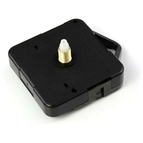 Mécanisme Horloge à pile, Plastique, Noire, 5,5 x 3,8 x 5,5 cm