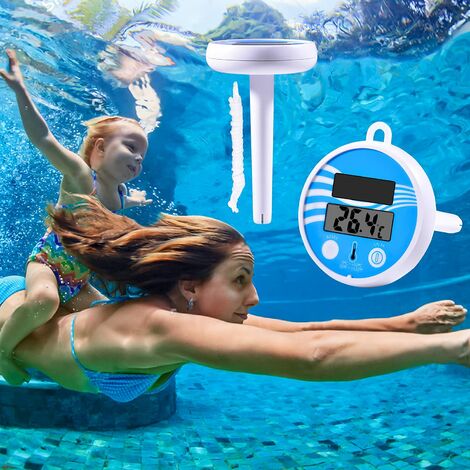 Thermomètre de piscine flottante numérique écran LCD capteur de température