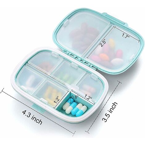 Organisateur Pilules étanche Boîte à Médicaments à 3 Niveaux Avec Couvercle Transparent, Poignée Boîte Premiers Soins Portable
